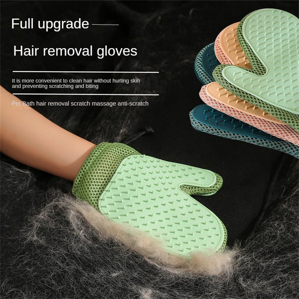 Pet Grooming Glove – Easy Cat & Dog Hair Remover