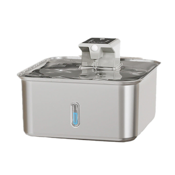 Wireless Cat Water Fountain – Stainless Steel & Rechargeable
