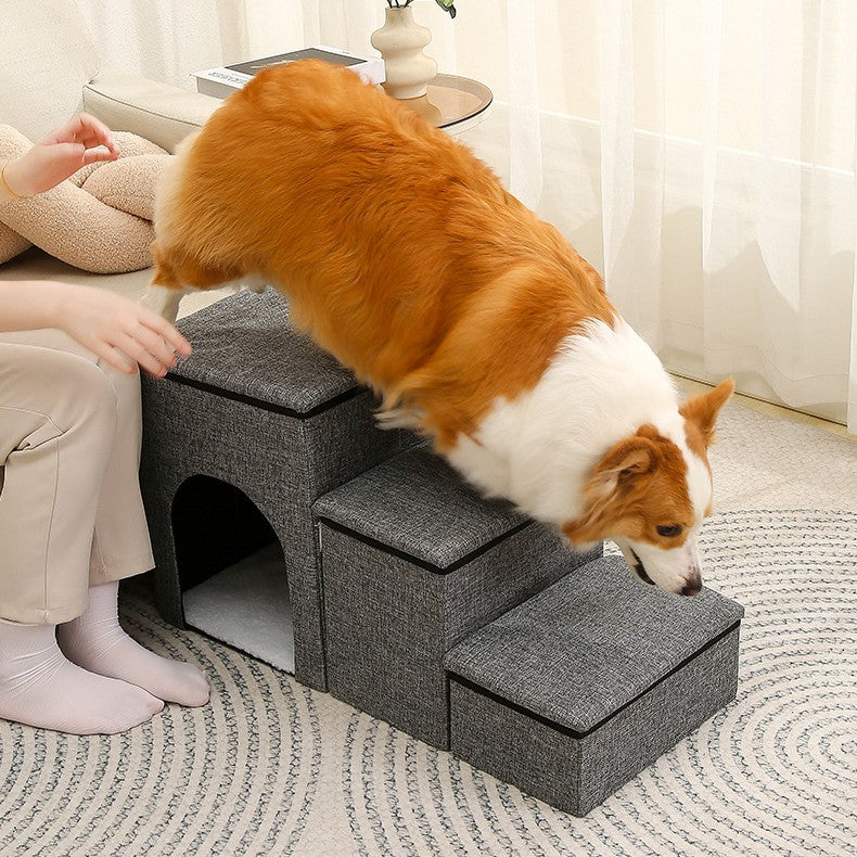 Foldable Pet Stairs – Easy Steps for Dogs & Cats
